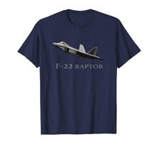 Load image into Gallery viewer, F-22 Raptor Jet Fighter Plane T shirt
