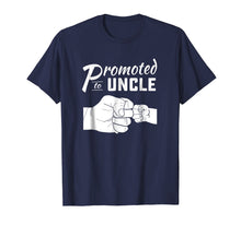 Load image into Gallery viewer, Mens Promoted to Uncle tshirt baby announcement 2018
