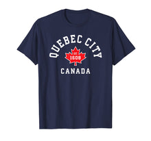 Load image into Gallery viewer, Quebec City Canada T-Shirt Canadian Flag Maple Leaf Gift Tee
