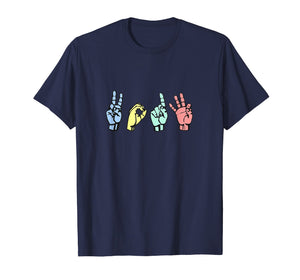 Class of 2019 ASL Sign Language Senior Grad T Shirt Gift