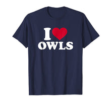 Load image into Gallery viewer, I love owls T-Shirt
