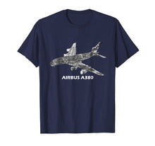 Load image into Gallery viewer, Airbus A380 jet airplane cutaway aviation pilot T-Shirt gift

