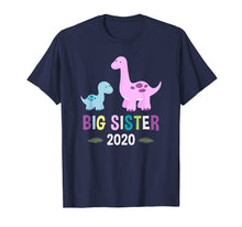 Load image into Gallery viewer, Big Sister Shirt 2020 Brontosaurus Dinosaur T-Shirt
