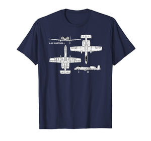 A-10 Warthog Military Aircraft T-Shirt