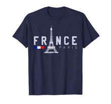 Load image into Gallery viewer, France Paris T-Shirt French Flag Eiffel Tower Souvenir Gift
