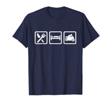 Load image into Gallery viewer, Eat sleep motorcycle T-Shirt
