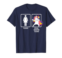 Load image into Gallery viewer, DABBING UNICORN SPECIAL EDUCATION TEACHER T-Shirt Gift Dab
