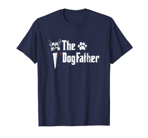 Mens The Dogfather German Shepherd Dog Dad Tshirt Father's Day