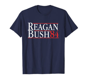 Mens The OFFICIAL Reagan Bush '84 T-Shirt For Men