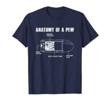 Load image into Gallery viewer, Anatomy Of A Pew Funny Bullet Gun Lovers T-Shirt

