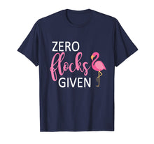 Load image into Gallery viewer, Funny Pink Flamingo Shirt Zero Flocks Given Summer Beach
