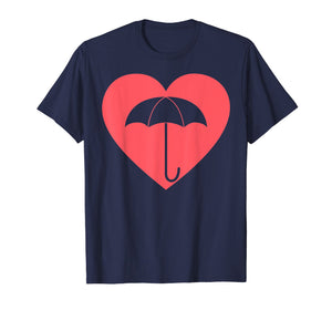 Love umbrella heart family summer academy coral 2019 Tshirt