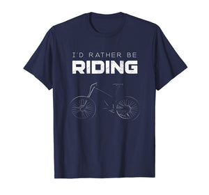 I'd Rather Be Riding MTB Shirt -Vintage Mountain Bike Shirt