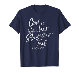 God is Within Her Christian Woman Shirt Bible Verse Proverbs