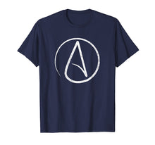 Load image into Gallery viewer, Atheism Symbol T-Shirt Distressed Atheist Shirt
