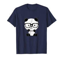 Load image into Gallery viewer, Cute Little Bear Panda Nerd With Glasses T-Shirt
