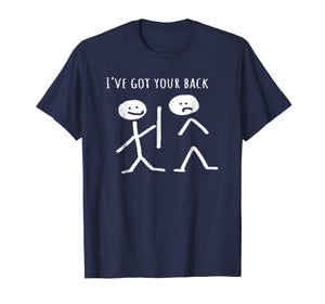 I Got Your Back Stick Figure Grafic Friendship TShirt