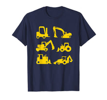 Load image into Gallery viewer, Construction Diggers Trucks T-Shirt Toddlers Boys Men
