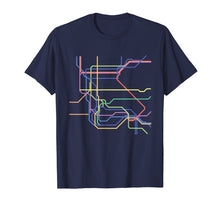 Load image into Gallery viewer, Minimalist New York City Underground Metro Map T-shirt
