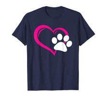 Load image into Gallery viewer, Cute I Love My Dog Puppy Cat Paw Heart T-Shirt
