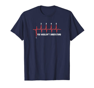 Motorcycle Shirt - Heartbeat Motorcycle Shirt - 1 Down 5 up