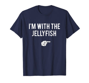 I'm With Jellyfish Halloween Costume Funny Couples T-Shirt