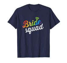 Load image into Gallery viewer, Bride Squad Shirt - LGBT Cute Rainbow Ring Bachelorette Gift
