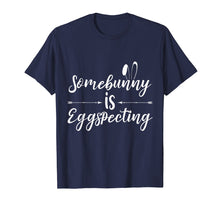 Load image into Gallery viewer, Easter Pregnancy Announcement Somebunny Is Eggspecting shirt
