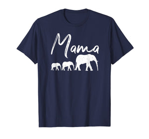 MAMA Shirt ELEPHANT Mother's Day Gifts Mommy Mom Best Top