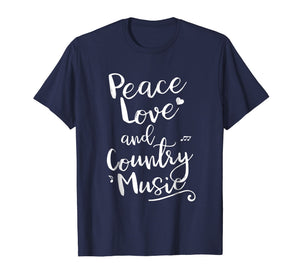 Peace Love Country Music Shirt Mens Womens Kids