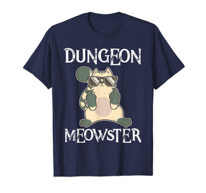 Dungeon Moewster Cats RPG DND T Shirt DM Funny Cat Gift