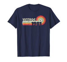 Load image into Gallery viewer, 1981 Vintage T Shirt, Birthday Gift Tee. Retro Style Shirt.
