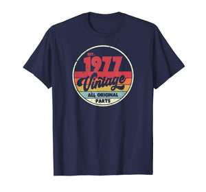1977 Vintage T Shirt, Birthday Gift Tee. Retro Style Shirt.