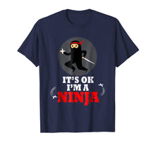 Load image into Gallery viewer, Funny Ninja Shirt for Boys and Girls - Cute Ninja Tees
