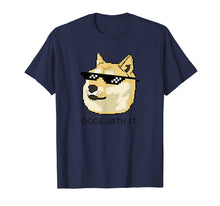 Load image into Gallery viewer, Shiba Inu T-Shirt Meme Doge Deal With It Pixel Glasses Tee
