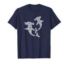 Load image into Gallery viewer, Shirt Hammerhead Shark Polynesian Art Maori Hawaii Tropical
