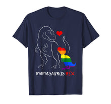 Load image into Gallery viewer, LGBT Mom Saurus Rex LGBT Shirts Mothers Gift Rainbow Shirt

