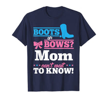 Load image into Gallery viewer, Boots or Bows Shirt for Mom Gender Reveal Party Gift
