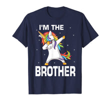 Load image into Gallery viewer, Unicorn Man Dabbing I'm The Brother Father Day Retro Shirt
