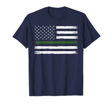 Load image into Gallery viewer, Thin green line military flag t-shirt proud matching gift
