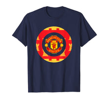 Load image into Gallery viewer, Soccer Tees MUFC styled British Spin Sports design UK
