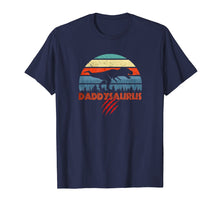 Load image into Gallery viewer, Daddy plus Dinosaur is Daddysaurus Funny Dad T-Shirt Retro
