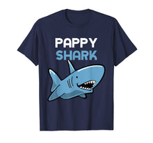 Load image into Gallery viewer, Pappy Shark Funny Family Father's Day Gift T-Shirt
