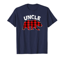 Load image into Gallery viewer, Red Plaid Uncle Bear Buffalo Matching Family Pajama T-Shirt
