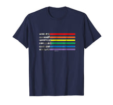 Load image into Gallery viewer, LGBT Flag Light Swords Light Saber Love Gay Pride Tee Shirt
