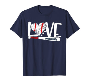 Love nanalife t-shirt baseball mom, baseball heart