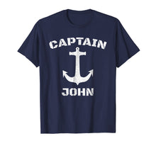 Load image into Gallery viewer, Captain John Personalized T-Shirt Boat Captain Shirt
