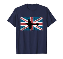 Load image into Gallery viewer, Patriotic RAF Supermarine Spitfire British flag t-shirt
