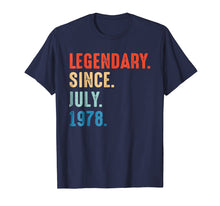 Load image into Gallery viewer, July 1978 Retro Vintage 40th Birthday T Shirt Decorations
