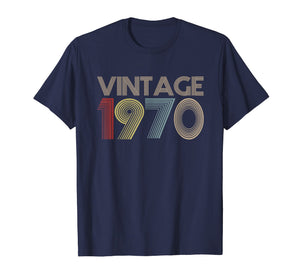 49th Birthday Gift Idea Vintage 1970 T-Shirt Distressed